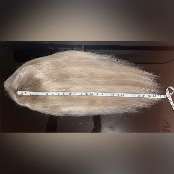 Honey Blonde (P18/613), 13by4 Lace 100%HUMAN Hair, 22inches/180%DENSITY PAID 240